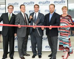 Dan Lindblade, President & CEO Greater Ft. Lauderdale Chamber of Commerce; Romney Rogers, Ft. Lauderdale City Commissioner; Jack Seiler, Mayor of Ft. Lauderdale; Zach Hoffman, Founder and CEO of Exults; and Carolyn Michaels, EVP of Greater Ft. Lauderdale